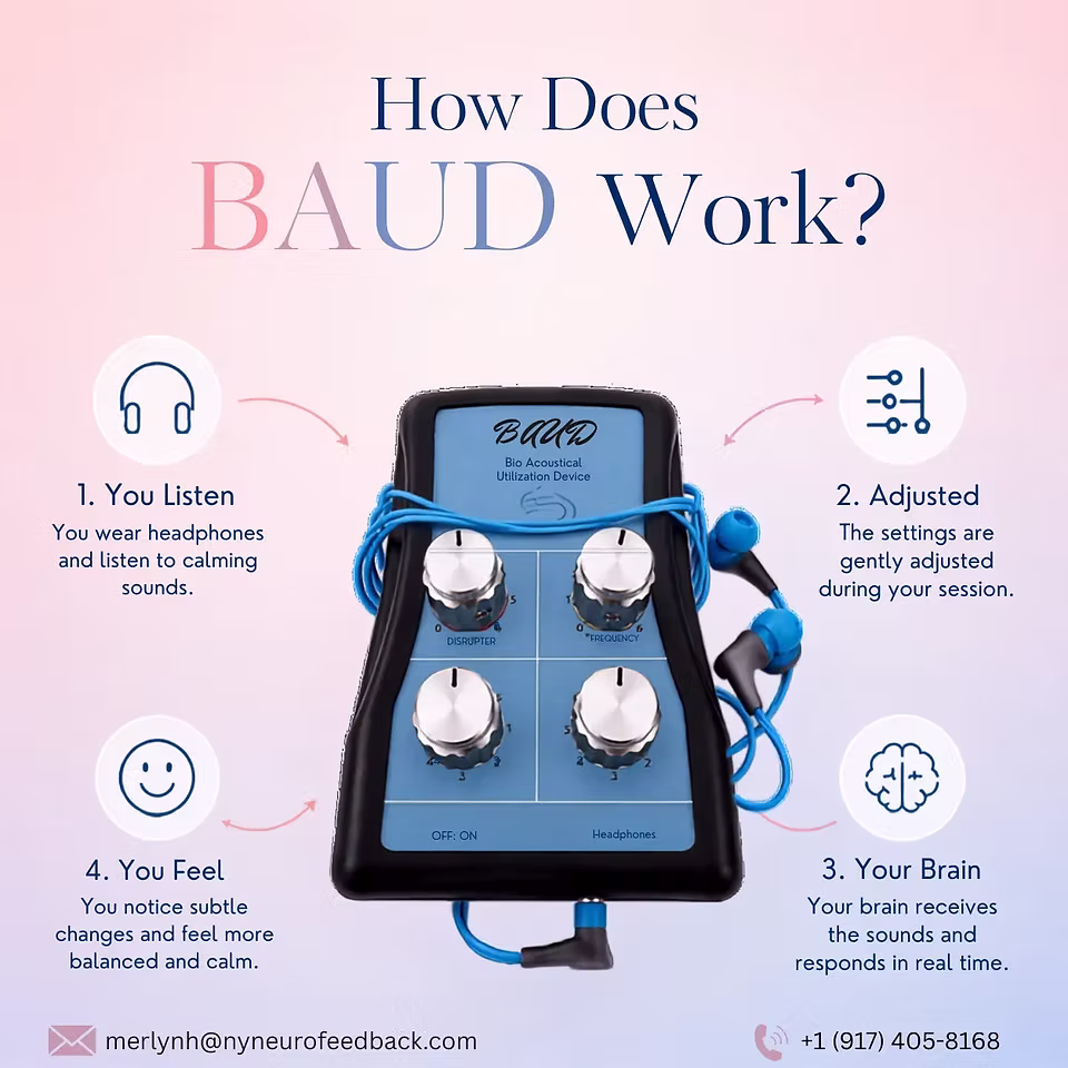 BAUD machine used with headphones for sound-based biofeedback