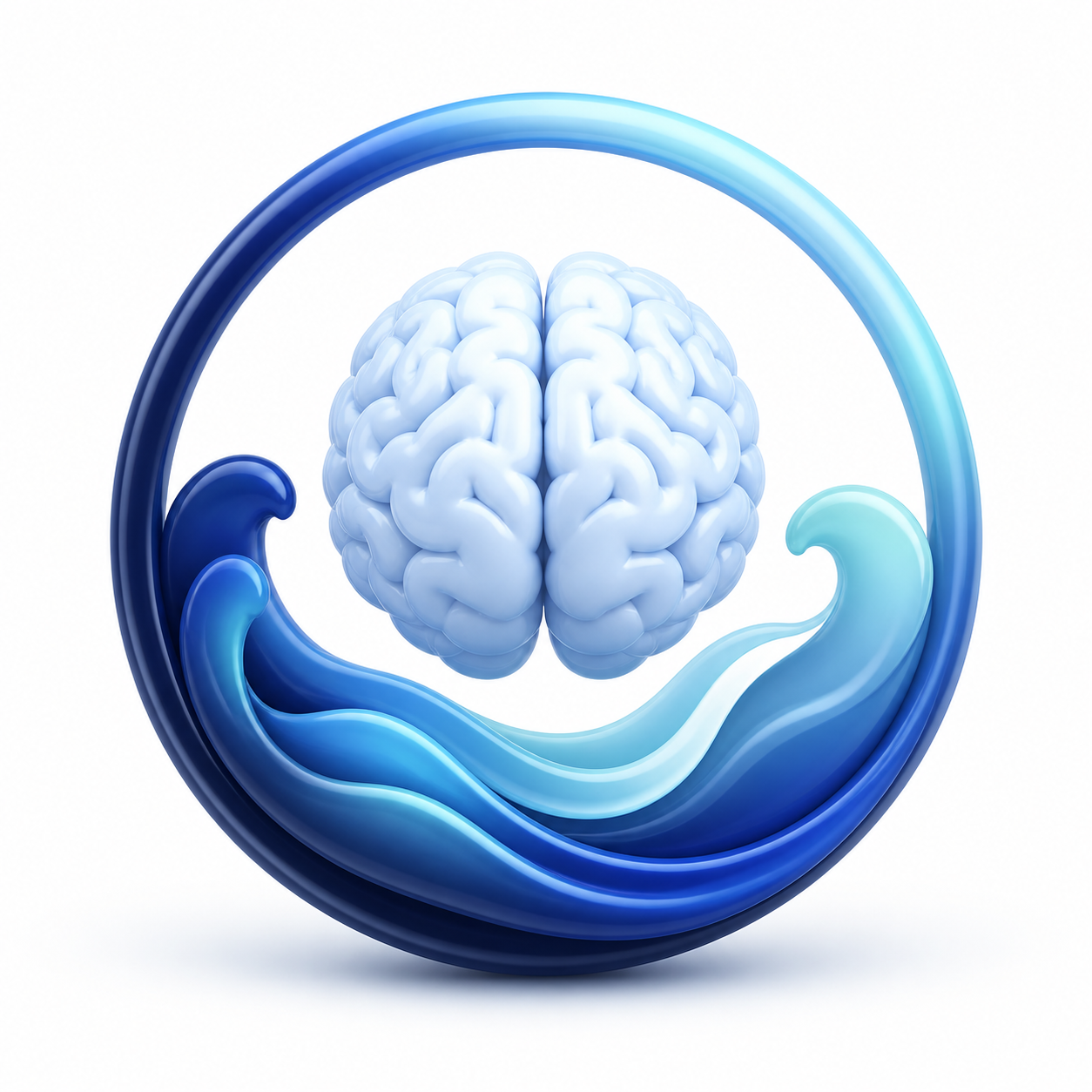 Brain illustration for stress regulation