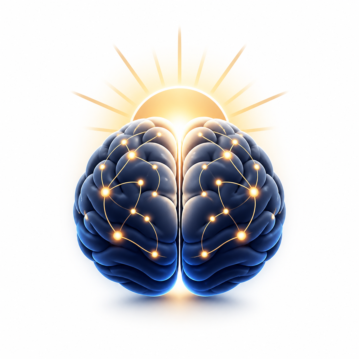 Brain illustration for mood and energy