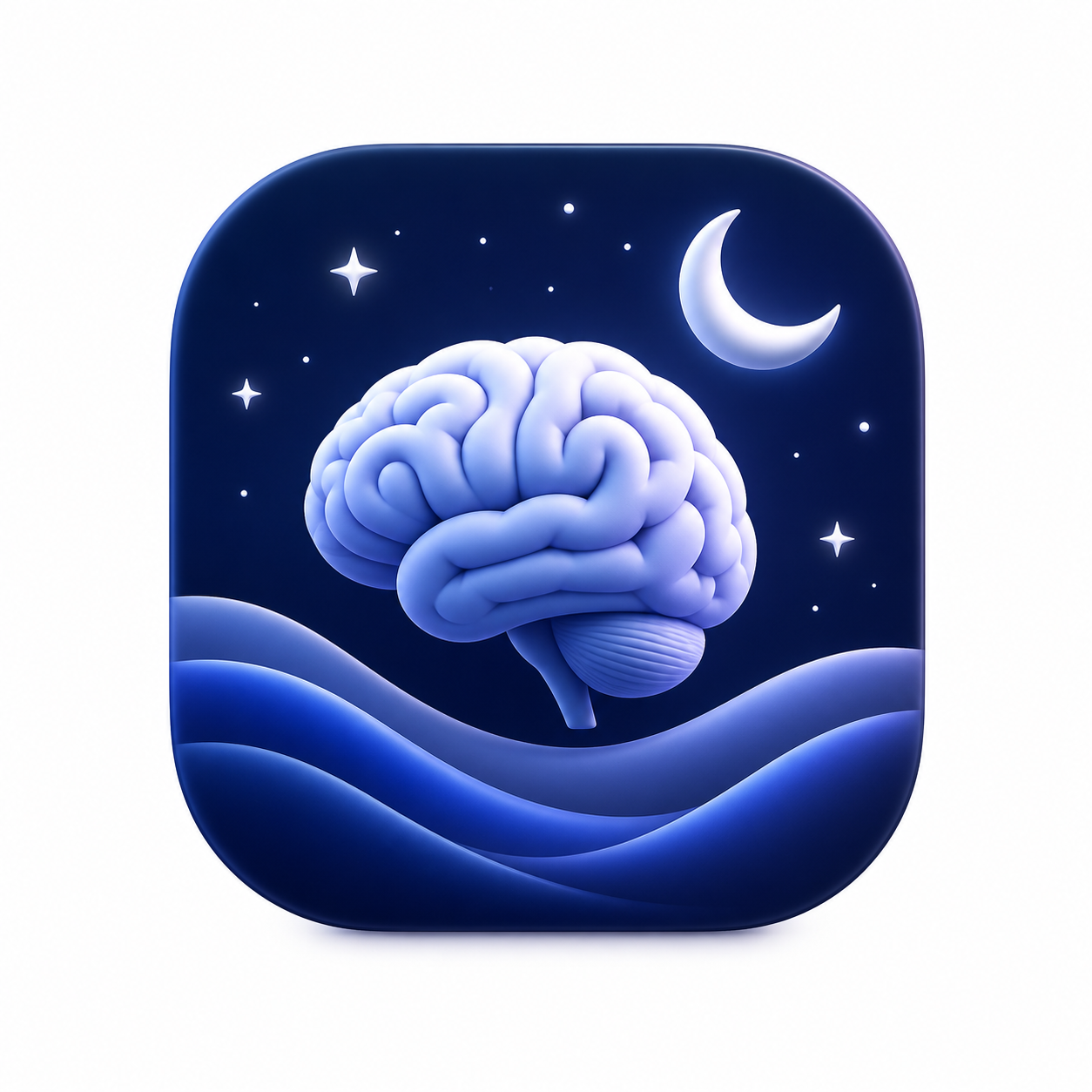 Brain illustration for sleep and rest