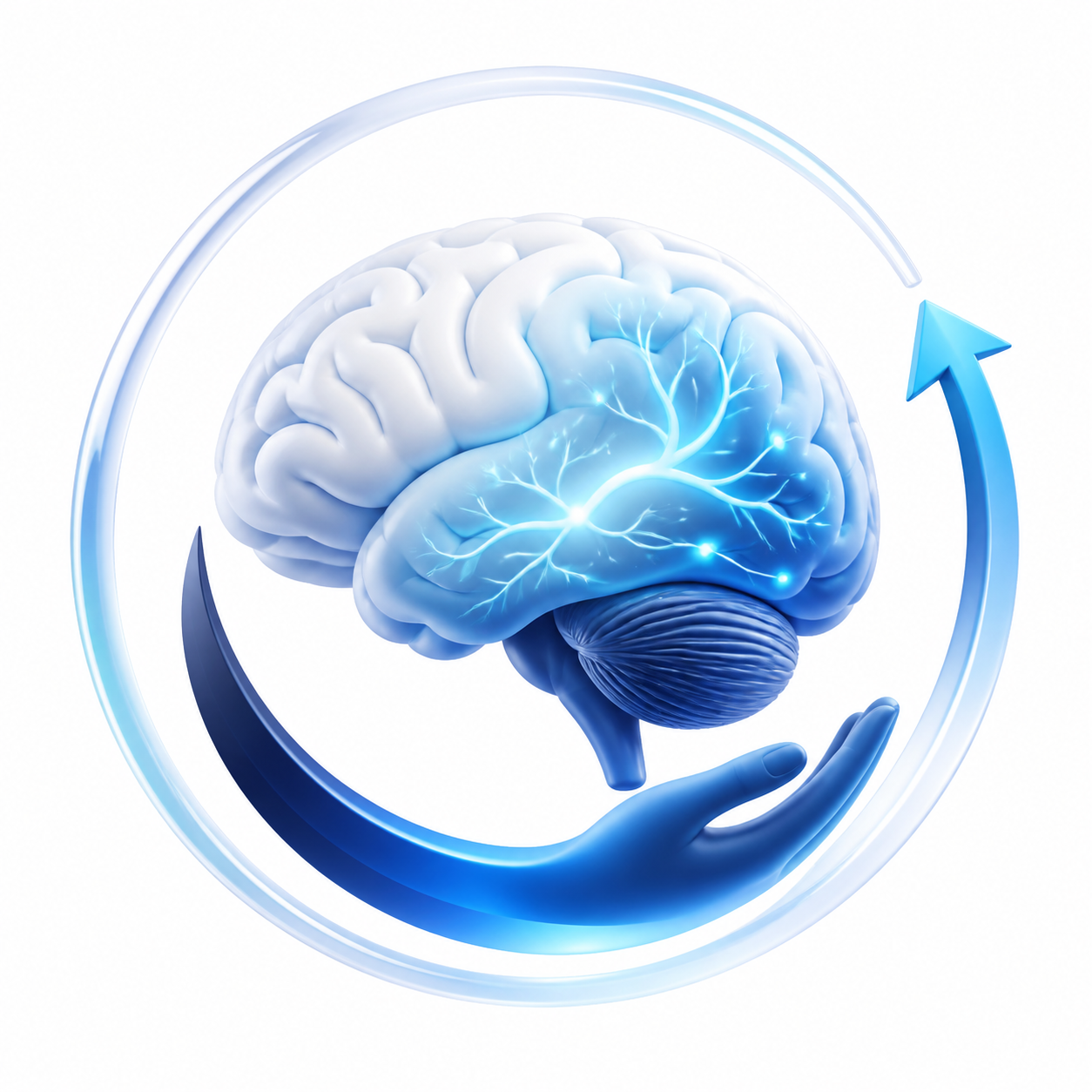 Brain illustration for brain injury recovery