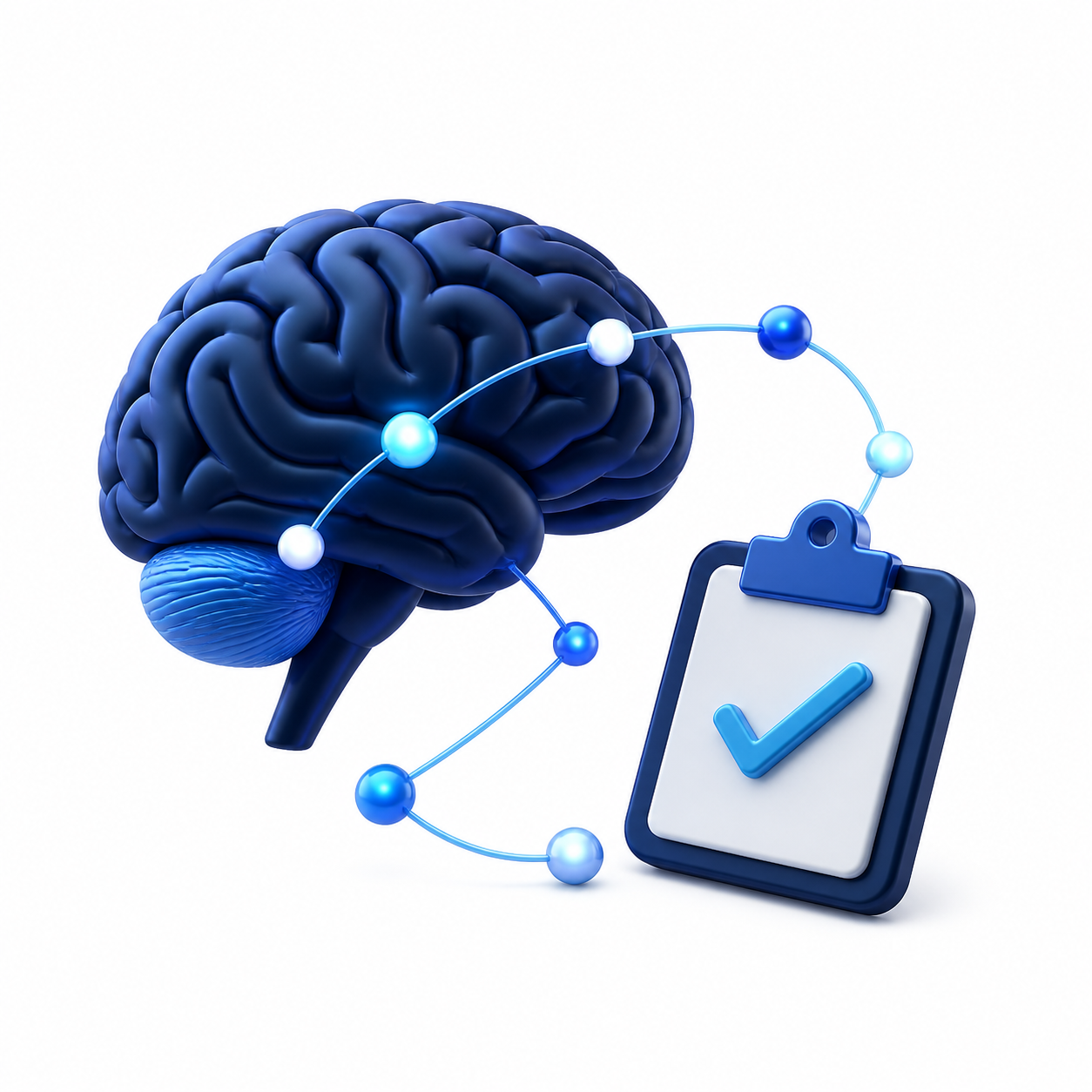 Brain illustration representing a personalized plan